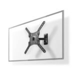support tv mural amovible 2 points de pivot 23 55 pouces nedis