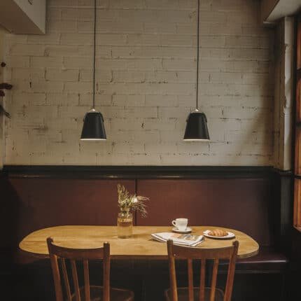 Suspension design noir et or Napa Ø 28cm