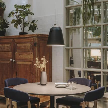 Suspension design noir mat Napa Ø 28cm