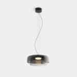 Suspension verre fumé LED CCT Levels 2 bodies Ø 32cm et 42cm