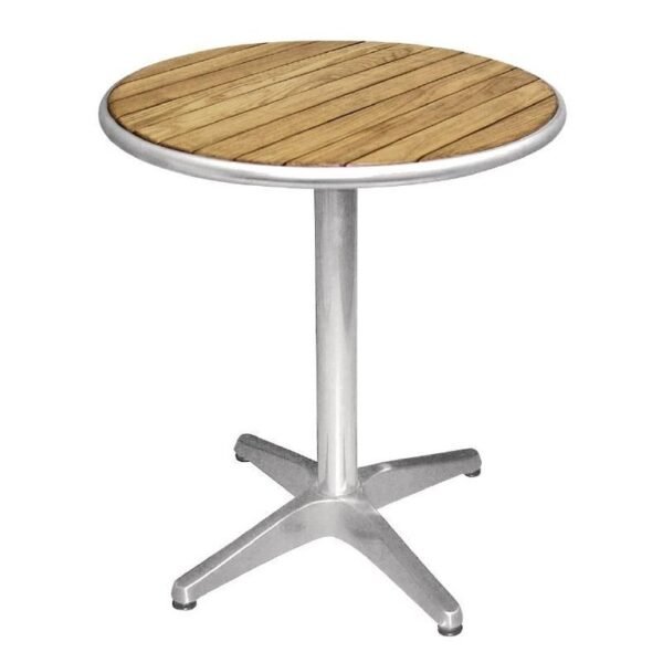 Table ronde en Frêne et Aluminium