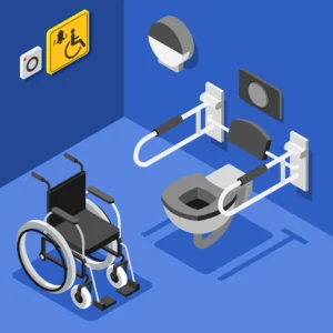 application des normes accessibilité PMR dans un ERP