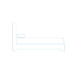 Matelas mousse haute densité avec housse textile pour usage professionnel