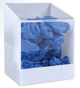 boîte distributrice EPI hôpital acrylique blanc fixation murale