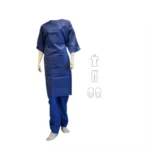 kit ambulatoire adulte hôpital 3 pièces SMS opaque chemise pantalon chaussons