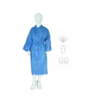 kit ambulatoire femme hôpital 3 pièces SMS peignoir chemise chaussons