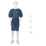 kit opéré adulte hôpital 4 pièces charlotte chemise sur-chaussures taille ML