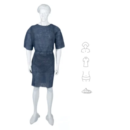 kit opéré adulte hôpital 4 pièces charlotte chemise sur-chaussures taille ML