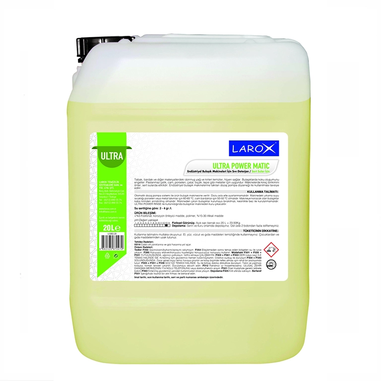 détergent lave-vaisselle professionnel Ultra Power Matic bidon 20L eau dure