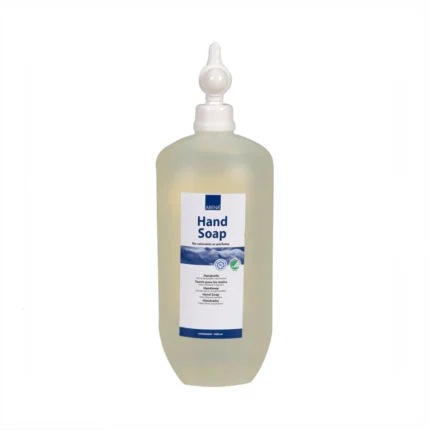 flacon savon airless professionnel Abena 1L sans colorant sans parfum distributeur bras
