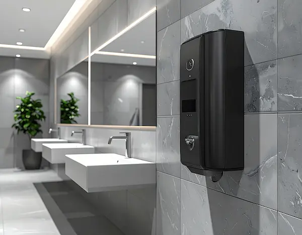 Sèche-mains mural professionnel automatique inox pour collectivités et hôtels